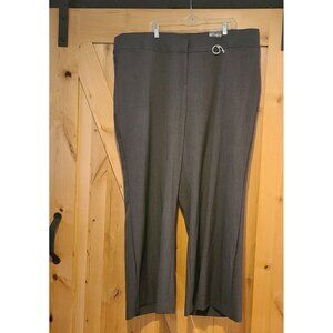 New! Lane Bryant The Allie Wide Leg Plus Size 24 Gray Trouser Career Stretch